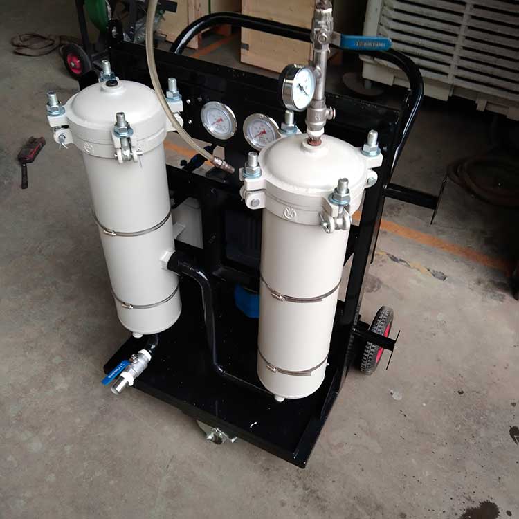 華豫生產(chǎn)供應(yīng)雙筒過(guò)濾精密濾油機(jī) 濾油小車